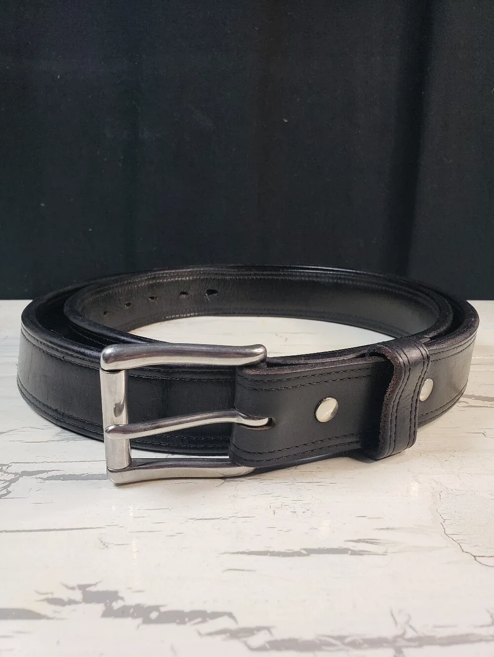 Hank's Belts 'The Montana Bison' Double Layer Function Wear/ All Wear  Belt - 46